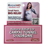 Carpal AID® Patch Pregnancy Hand-Based Carpal Tunnel Support Plastic Left or Right Hand Clear Large (1233609_PK) 15/PK