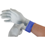 LifeStar™ EC Exam Glove Medium NonSterile Nitrile Extended Cuff Length Textured Fingertips White / Blue Fentanyl Tested (1086857_CS) 1000/CS