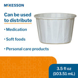 McKesson Souffle Cup 3.5 oz. White Paper Disposable (1251882_CS) 5000/CS