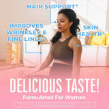 Mary Ruth's® Women's Multivitamin + Hair Growth Liposomal Multivitamin Supplement Vitamin A / D / E / Biotin 500 mcg - 25 mcg - 7 mg - 10,000 mcg Strength Liquid 15.22 oz. Peach Flavor (1271767_EA) 1/EA