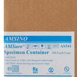 AMSure® Specimen Container 120 mL (4 oz.) Screw Cap Patient Information Sterile (771367_EA) 1/EA
