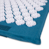 Kanjo Acupressure Foot Mat Sapphire / White Cotton-Linen Fabric / Memory Foam / Plastic 14 X 16 Inch (1236437_EA) 1/EA