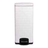 McKesson Trash Can 32 Quart / 8 gal. White Metal Square (1223678_CS) 1/CS