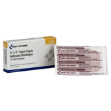 First Aid Only® Adhesive Strip 2 X 3 Inch Fabric Square Tan Sterile (862031_BX) 1/BX