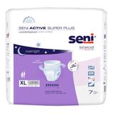 Seni® Active Super Plus Unisex Adult Absorbent Underwear Pull On with Tear Away Seams X-Large Disposable Heavy Absorbency (1163820_PK) 7/PK
