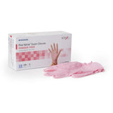 McKesson Pink Nitrile® Exam Glove X-Large NonSterile Nitrile Standard Cuff Length Textured Fingertips Pink Not Rated (1065404_BX) 230/BX