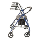 drive™ 4 Wheel Rollator Blue Adjustable Height / Folding Steel Frame (1196512_EA) 1/EA