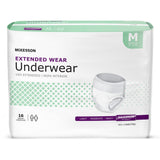 McKesson Unisex Adult Absorbent Underwear Pull On with Tear Away Seams Medium Disposable Heavy Absorbency (1123838_BG) 16/BG