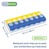 Ezy Dose® Pill Organizer X-Large 7 Day 2 Dose (1010232_EA) 1/EA