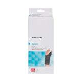 McKesson Wrist Brace with Thumb Spica Left Hand Black One Size Fits Most (1159147_EA) 1/EA