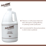 Polysonic® Ultrasound Lotion Multi-Purpose 1 gal. Pump Bottle (420508_CS) 4/CS