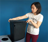 The 22 Gallon Spectrum Ellipse Waste Bin (5206) Each