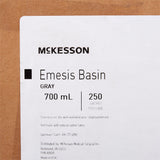 McKesson Emesis Basin Graphite 20 oz. Plastic Single Patient Use (1028128_CS) 250/CS