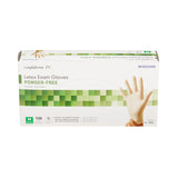 McKesson Confiderm® Exam Glove Medium NonSterile Latex Standard Cuff Length Fully Textured Ivory Not Rated (921598_BX) 100/BX
