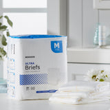 McKesson Ultra Unisex Adult Incontinence Brief Medium Disposable Heavy Absorbency (800832_CS) 6/CS