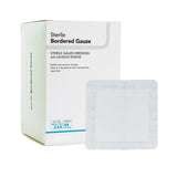 DermaRite® Bordered Gauze Island Dressing 2 X 2 Inch Square Sterile (972459_EA) 1/EA