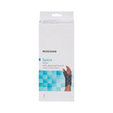 McKesson Wrist Brace with Abducted Thumb Aluminum / Foam / Spandex / Plastic Left Hand Black Large (1159143_EA) 1/EA