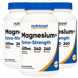 nutricost® Dietary Supplement Magnesium + XS 420 mg Strength Capsule 240 Per Bottle (1270258_CS) 12/CS