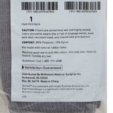 McKesson Terries™ Slipper Socks Unisex Adult 2X-Large Double Tread Single Patient Use Gray (558996_PR) 1/PR