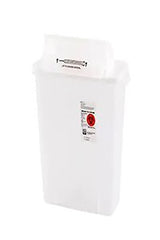 SharpStar™ In-Room™ Sharps Container Translucent 16-1/2 H X 13-3/4 W X 6 D Inch Horizontal Entry 3 Gallon (277085_CS) 10/CS