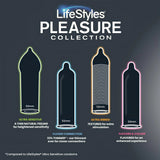 Lifestyles® Pleasure Collection Condom Variety Pack Lubricated One Size Fits Most 36 Per Box (1256944_BX) 1/BX