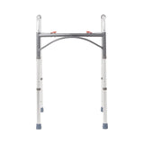 McKesson Dual Release Folding Walker Adjustable Height Aluminum Frame 350 lbs. Weight Capacity 32 to 39 Inch Height (1088076_CS) 1/CS