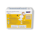 Seni® Shaped Day Pads Incontinence Liner 25 Inch Length Moderate Absorbency Super Absorbent Core One Size Fits Most (1223799_CS) 60/CS