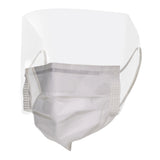 McKesson Procedure Mask with Eye Shield Anti-fog Strip ASTM Level 3 Earloops One Size Fits Most (1106633_CS) 100/CS