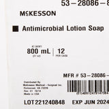 McKesson Antimicrobial Soap Lotion 800 mL Dispenser Refill Bag Herbal Scent (510349_CS) 1/CS