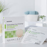 McKesson Foam Dressing 7 X 7 Inch With Border Film Backing Silicone Gel Adhesive Sacral Sterile (886434_BX) 10/BX
