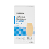McKesson Adhesive Strip 2 X 4 Inch Plastic Rectangle Tan Sterile (511333_BX) 1/BX