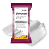Sage® Skin Prep Wipe 6 per Pack Soft Pack 2% Strength CHG (Chlorhexidine Gluconate) NonSterile (1187746_CS) 32/CS