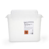 McKesson Prevent® Sharps Container Translucent Base 11 H X 12 W X 4-3/4 D Inch Horizontal Entry 1.35 Gallon (855130_EA) 1/EA