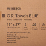 McKesson O.R. Towel 17 W X 27 L Inch Blue Sterile (277860_CS) 40/CS