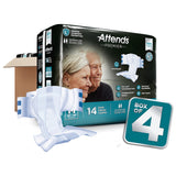 Attends® Premier Unisex Adult Incontinence Brief Medium Disposable Heavy Absorbency (1128073_CS) 56/CS