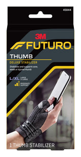 3M™ Futuro™ Deluxe Thumb Stabilizer Adult Large / X-Large Lacing System Left or Right Hand Black (1124573_EA) 1/EA
