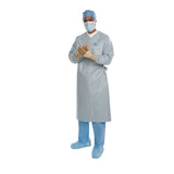 Aero Chrome Surgical Gown with Towel X-Large / X-Long Silver Sterile AAMI Level 4 Disposable (1059362_CS) 30/CS