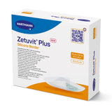 Zetuvit® Plus Silicone Border Super Absorbent Dressing Silicone Adhesive 6 X 6 Inch Square (1235831_EA) 1/EA