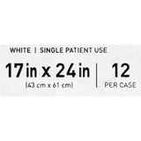 McKesson Bed Pillow 17 X 24 Inch White Single Patient Use (939596_CS) 12/CS