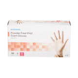 McKesson Exam Glove Small NonSterile Vinyl Standard Cuff Length Smooth Clear Not Rated (832681_BX) 150/BX