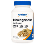 nutricost® Dietary Supplement Ashwagandha Root 600 mg Strength Capsule 120 Per Bottle (1270270_CS) 12/CS