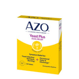 AZO® Yeast® Plus Pain Relief 30X - 30X - 12X -12X Strength Candida Albicans / Kreosotum / Natrium Muriaticum / Sulphur Tablet 60 per Box (1268929_BX) 1/BX