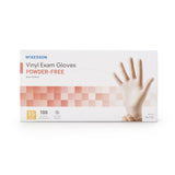 McKesson Exam Glove X-Small NonSterile Vinyl Standard Cuff Length Smooth Clear Not Rated (712735_BX) 1/BX