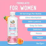 Mary Ruth's® Women's Multivitamin + Hair Growth Liposomal Multivitamin Supplement Vitamin A / D / E / Biotin 500 mcg - 25 mcg - 7 mg - 10,000 mcg Strength Liquid 15.22 oz. Peach Flavor (1271767_EA) 1/EA