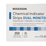 McKesson Sterilization Chemical Indicator Strip Steam / EO Gas 8 Inch Length (524530_CS) 10/CS