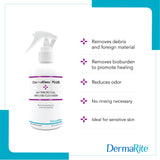 DermaKlenz™ Plus Wound Cleanser 8 oz. Spray Bottle NonSterile Antimicrobial (1256077_EA) 1/EA