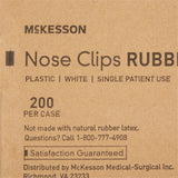 McKesson Nose Clip Rubber, Disposable, White Plastic For Spirometry (1091611_CS) 200/CS
