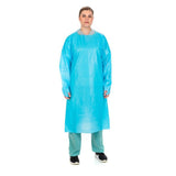 Cardinal Health™ Protective Procedure Gown One Size Fits Most Blue NonSterile Not Rated Disposable (449964_CS) 75/CS
