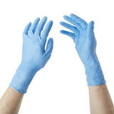 McKesson Confiderm® 6.5CX Exam Glove Small NonSterile Nitrile Extended Cuff Length Textured Fingertips Blue Chemo Tested (921606_BX) 100/BX