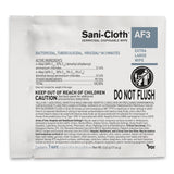 Sani-Cloth® AF3 Surface Disinfectant Cleaner Premoistened Germicidal Manual Pull Wipe 50 Count Individual Packet Mild Scent NonSterile (815082_BX) 50/BX